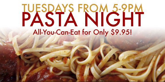 Tuesdays are Pasta Night!
