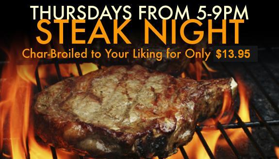 Thursdays are Steak Night