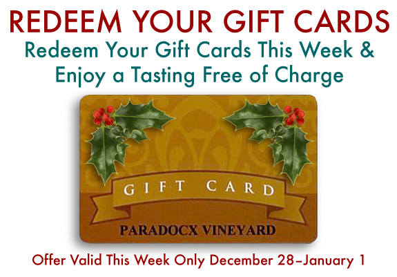 Redeem Your Gift Cards